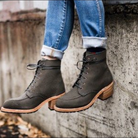 Red Wing Heritage Women's Clara Boots Pewter Size 8 Like New - Picture 2 of 4